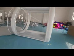 4 متر قطر شفاف واضح خيمة فقاعة قابلة للنفخ مع نفق محكم الإغلاق