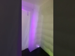 خيمة إعلانية مربعة قابلة للنفخ للضوء LED لممارسة اليوغا