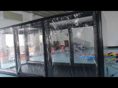 خيمة المرآب السوداء القابلة للنفخ للسيارات