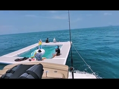 حوض قنديل البحر المحيطي ذو الطبقة المزدوجة العائم القابل للنفخ مع شبكة