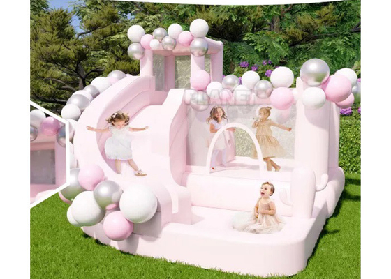 Residential Backyard Wedding Party Kids Jumping Castle Inflatable Bouncer Water Slide Moon White Bounce House