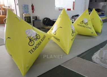 1.2 متر المشمع الأصفر نفخ مثلث العوامة مع شعار مخصص
