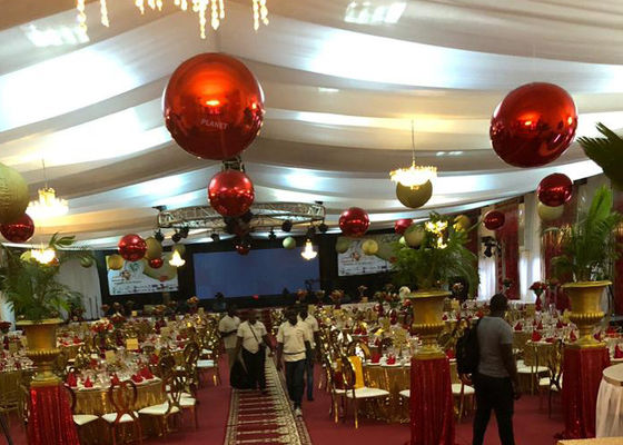 Christmas Decorative Ball 60cm Red PVC Inflatable Mirror Ball