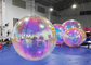 ديكور مرآة قزحي الألوان كرات عملاقة مبهرة قابلة للنفخ كرة مرآة قابلة للنفخ كرة مرآة ملونة