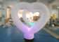 2.2 متر نفخ بالون ضوء شكل قلب للزينة الزفاف