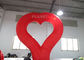 إضاءة LED للحفلات بالون إعلان قابل للنفخ أحمر LOVE Heart